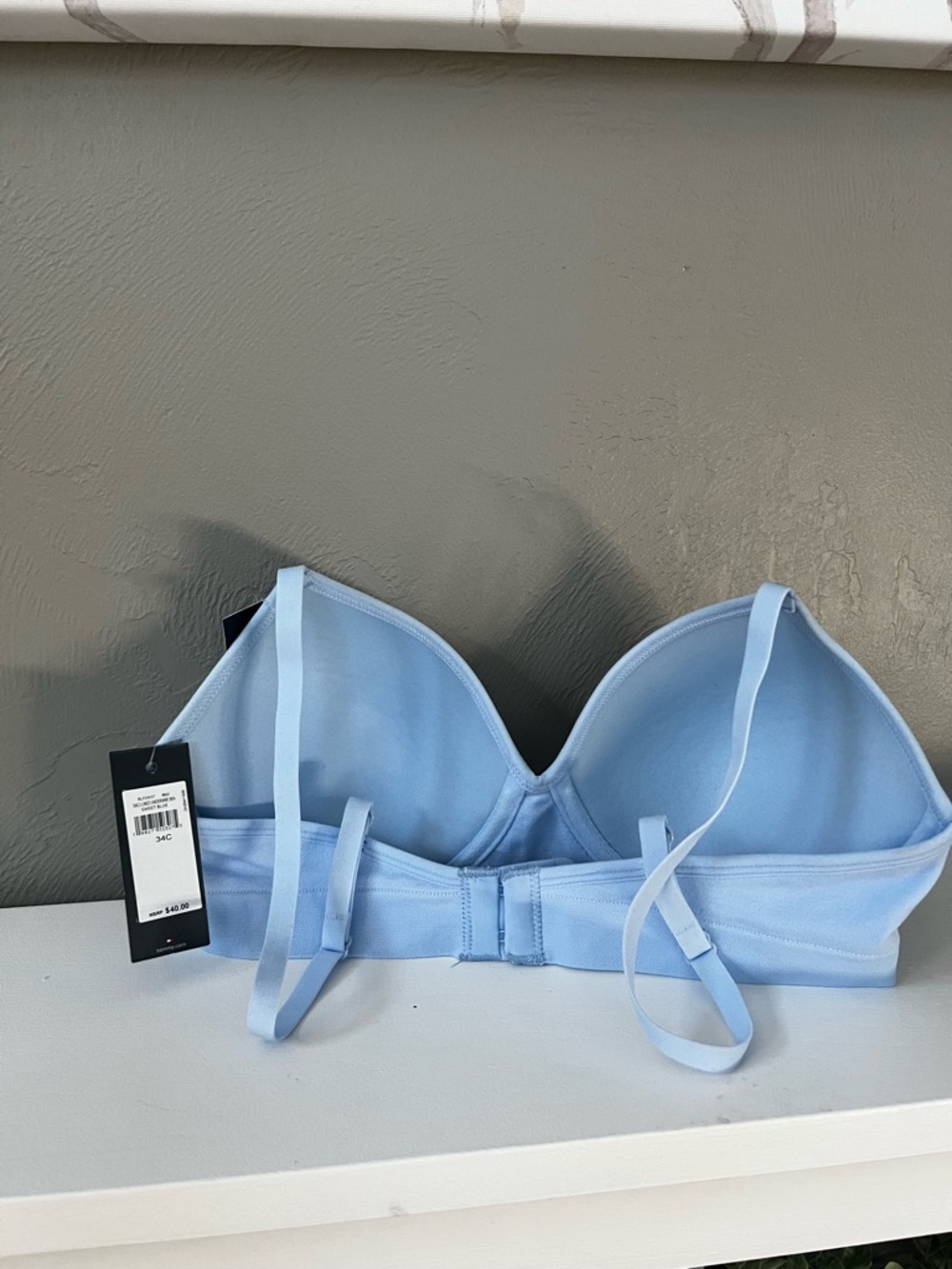 Tommy Hilfiger Light Blue Seamless T-Shirt Bra - Picture 2 of 3
